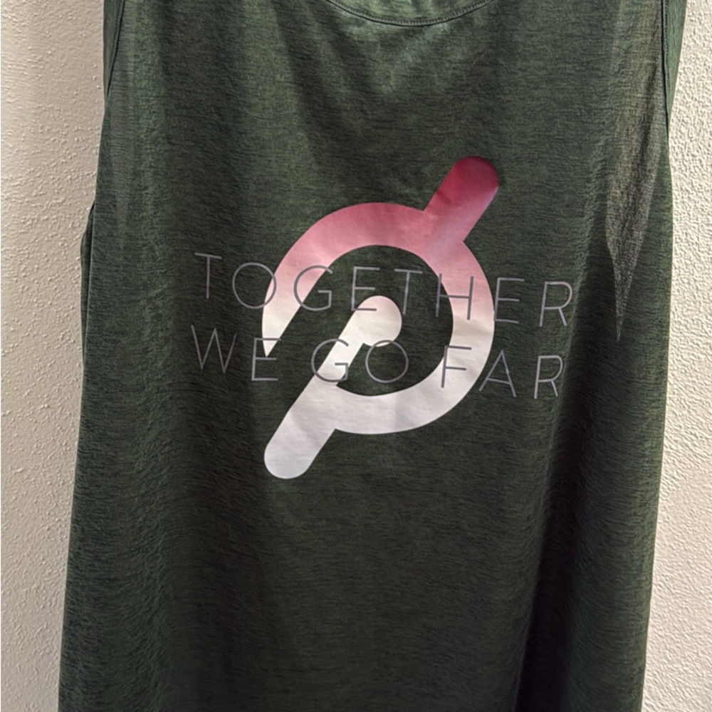 Peloton Dark Green Tank with Logo - like new